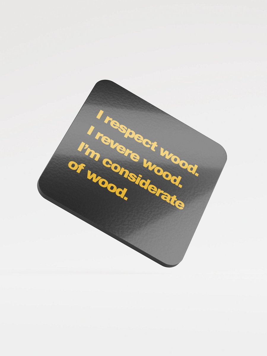 Respect Wood Coaster product image (1)