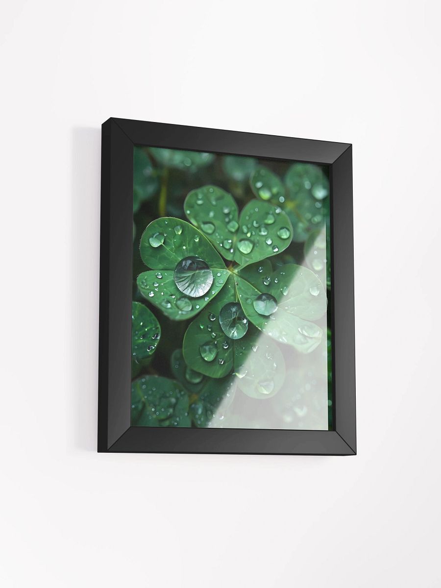 Dew-Kissed Clover Framed Poster product image (3)