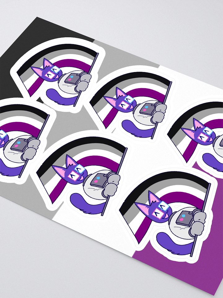 asexual pride kaykay sticker sheet product image (2)
