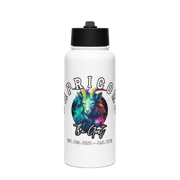 Capricorn - Zodiac Sports Stainless Steel Water Bottle product image (1)