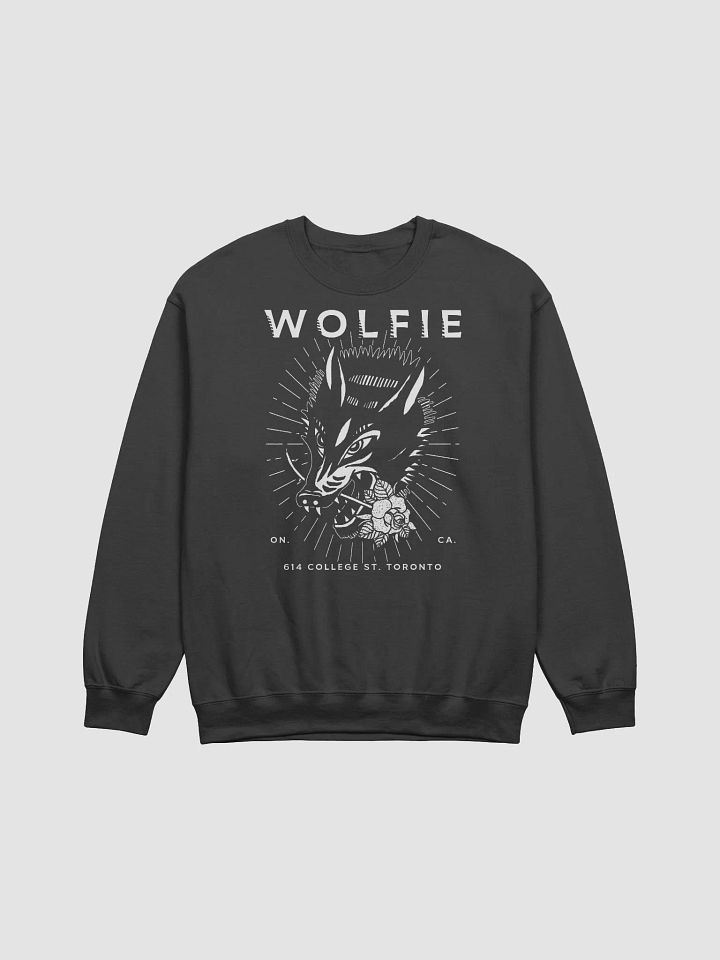 WOLFIE WHITE ROSE (FRONT) CREW SWEAT product image (1)