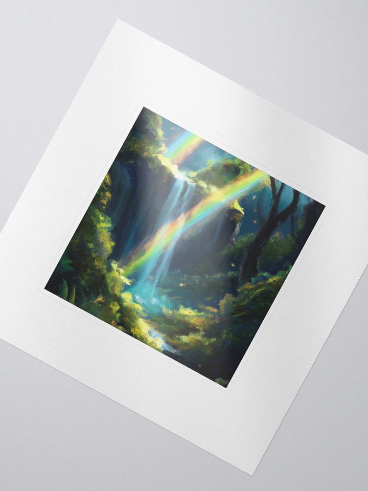 Galactic Wild Rainbow Waterfall Forest Delta Sticker product image (2)