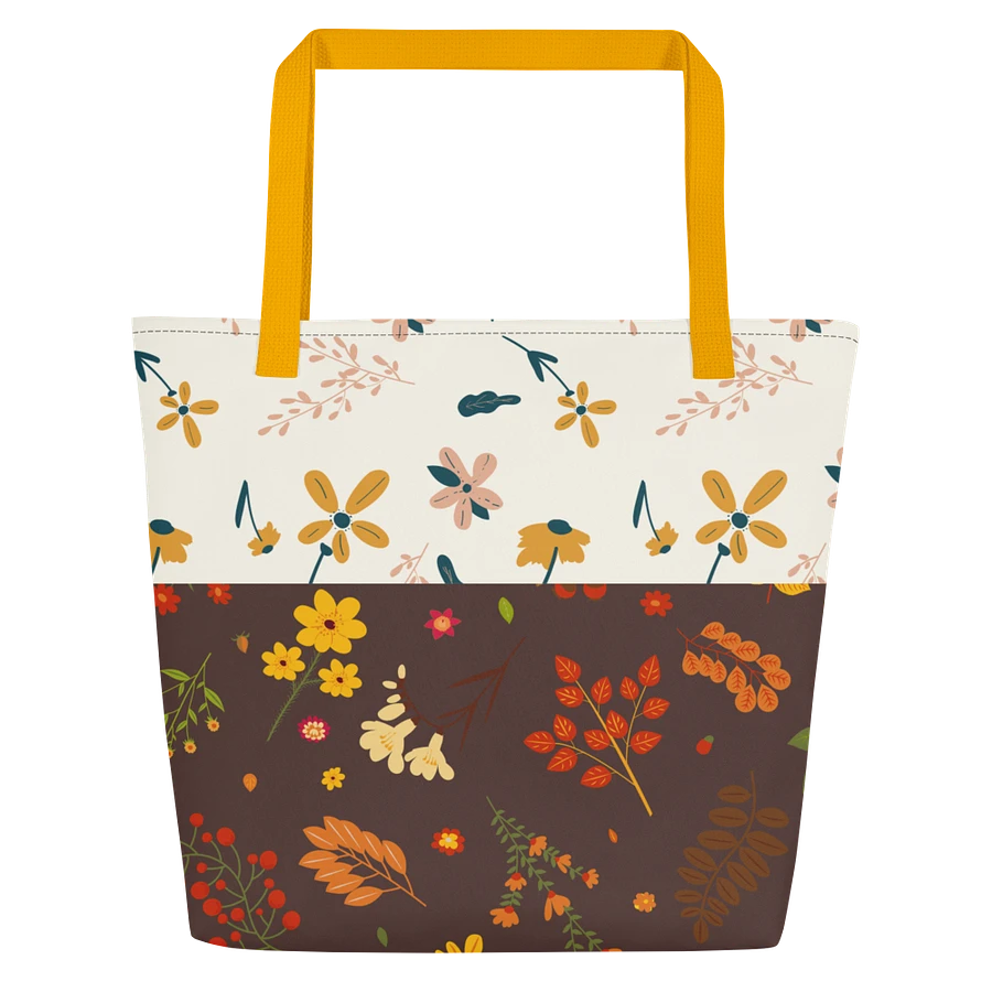 Autumn Leaf And Flower Tote Bag product image (2)