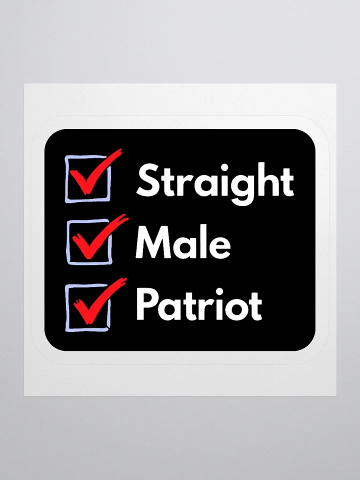 Sticker: Male Checklist product image (1)