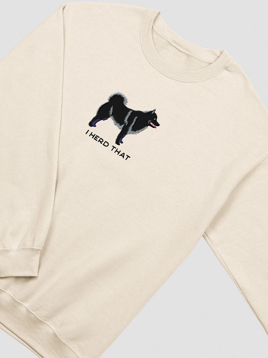 I Herd That Sweatshirt (Embroidered) of a Schipperke(Black) product image (15)