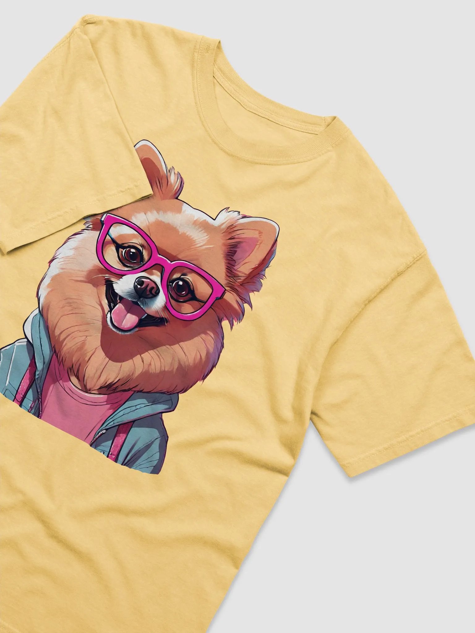 Geeky Pomeranian Comfort Colors T-Shirt product image (1)