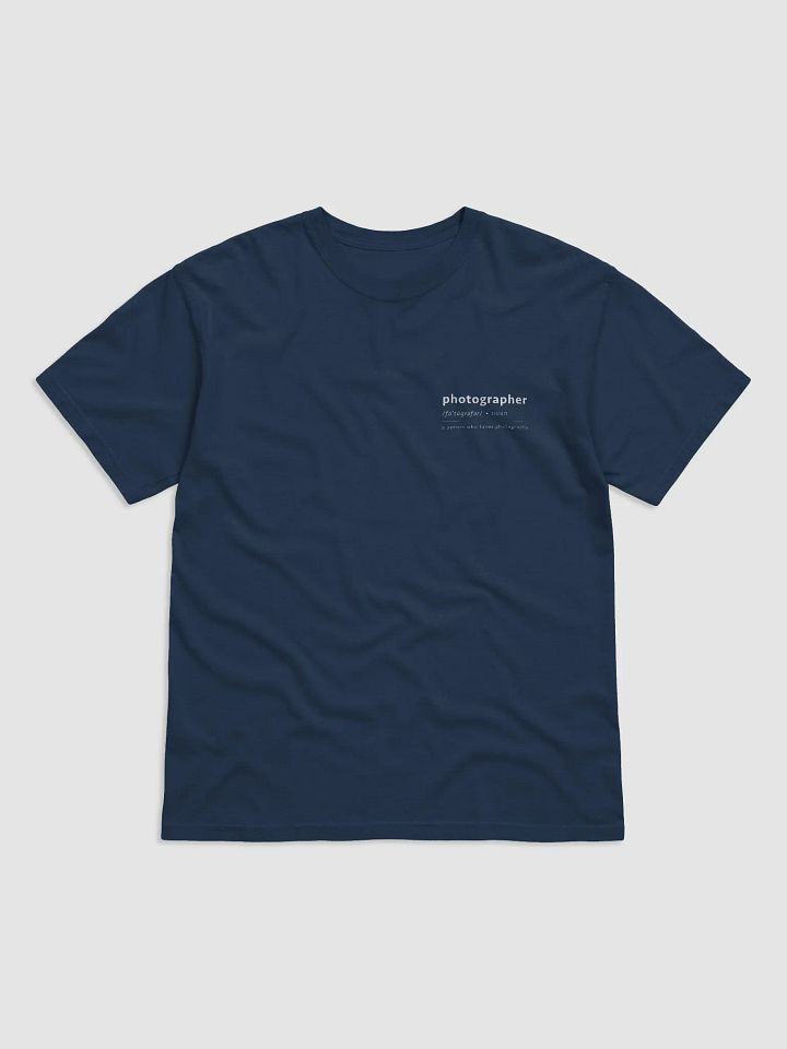 A Person Who Takes Photographs - T-shirt - Dark Mode product image (2)