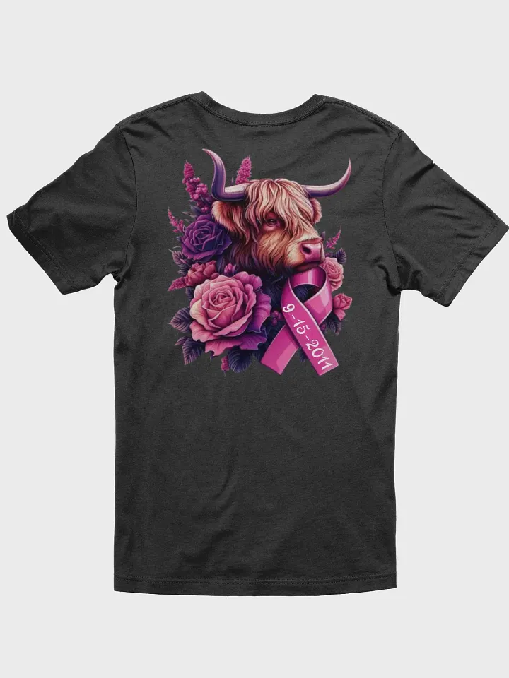Highland Cow Blooms Breast Cancer Awareness T-Shirt product image (22)