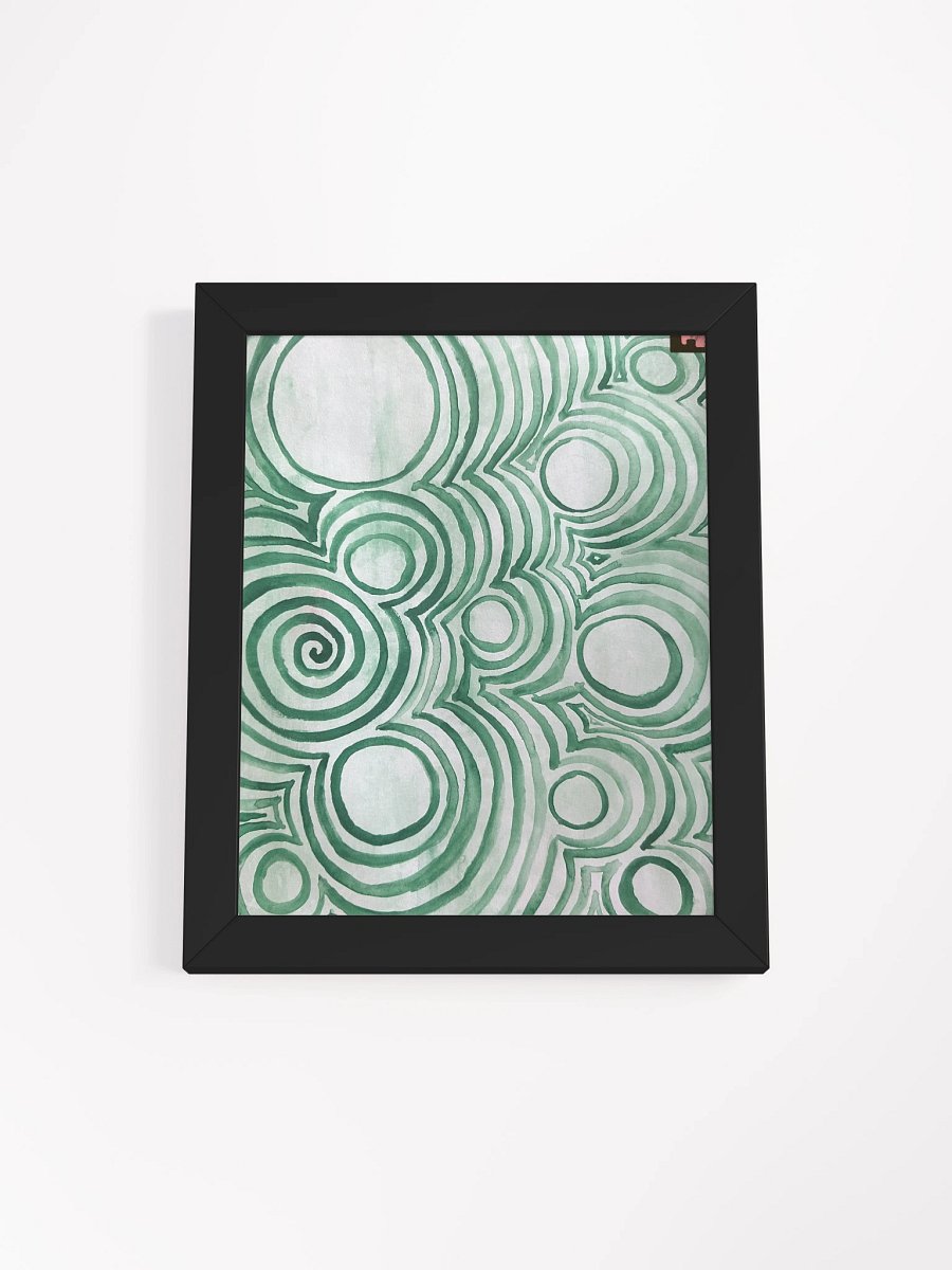 "Green Swirl" Framed Poster Print product image (1)