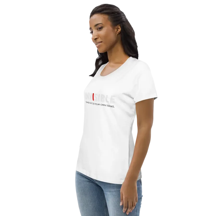 "Define Your Style" White Fitted Eco Tee product image (3)