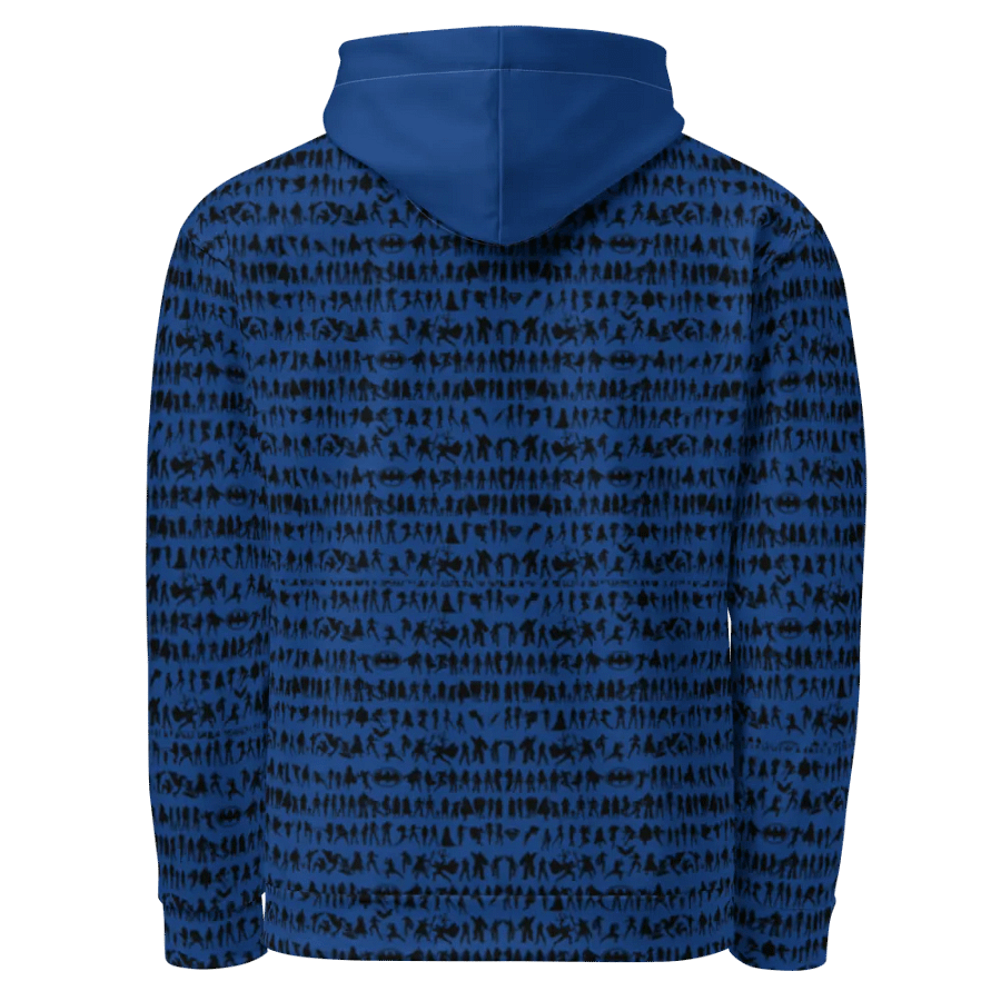 Sups Silhouette Symphony - Dark Cerulean | Unisex Hoodie product image (3)