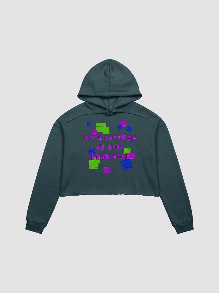 Words are hard Crop Hoodie product image (4)