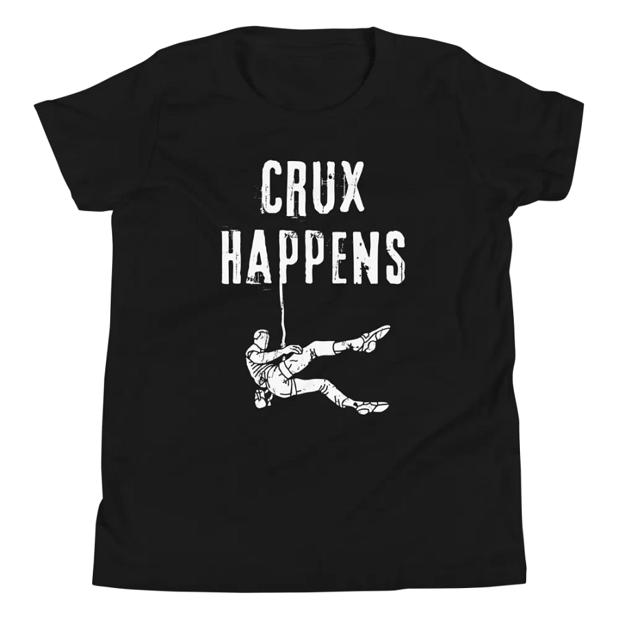 Crux Happens - Youth Climbing T-Shirt product image (8)