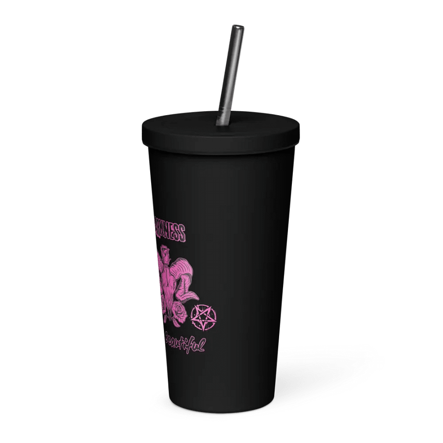 Darkness is Beautiful - Insulated Tumbler with Straw product image (3)