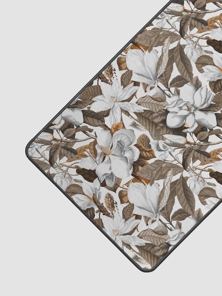White Magnolia Grandiflora Desk Mat product image (1)
