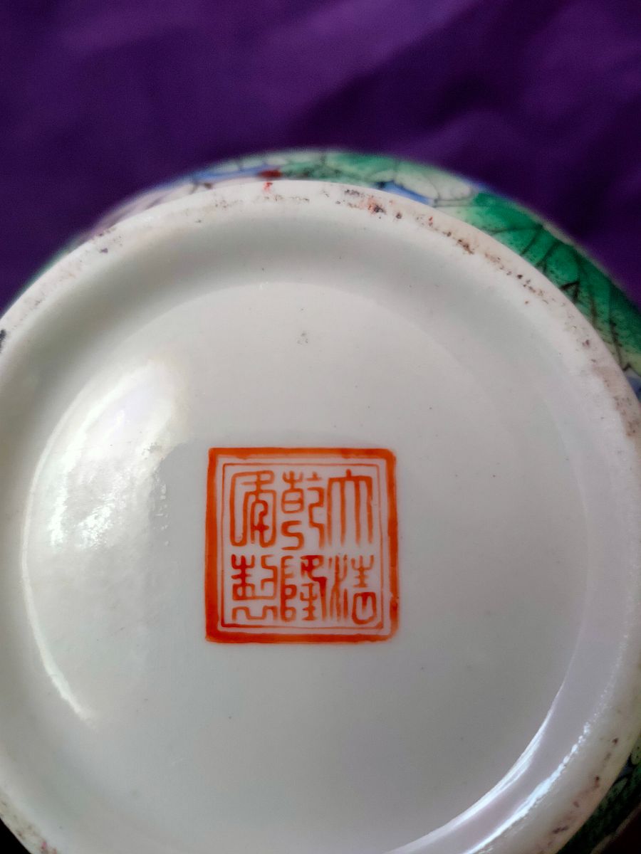 Guarda joias Oriental em Verde e Azul – Peça de Decoração única e Exclusiva product image (9)