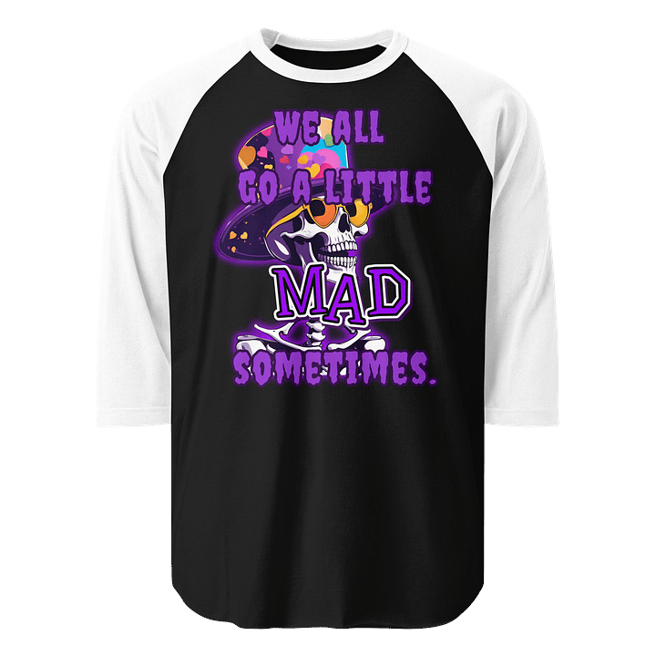 Mad Skeleton Raglan Tee product image (1)