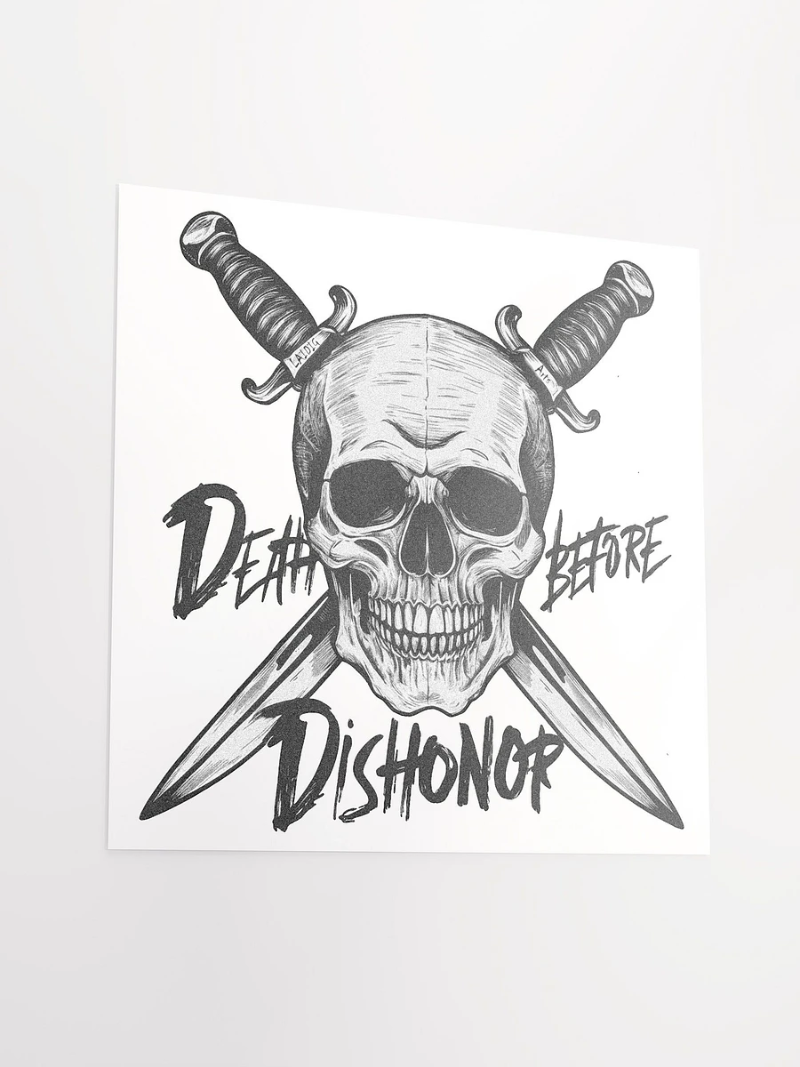 Death Before Dishonor Skull And Blades Print product image (3)