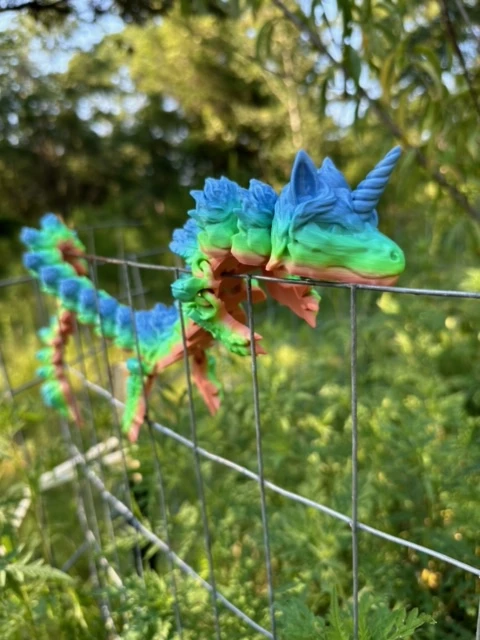 Articulated Rainbow Unicorn Dragon product image (2)