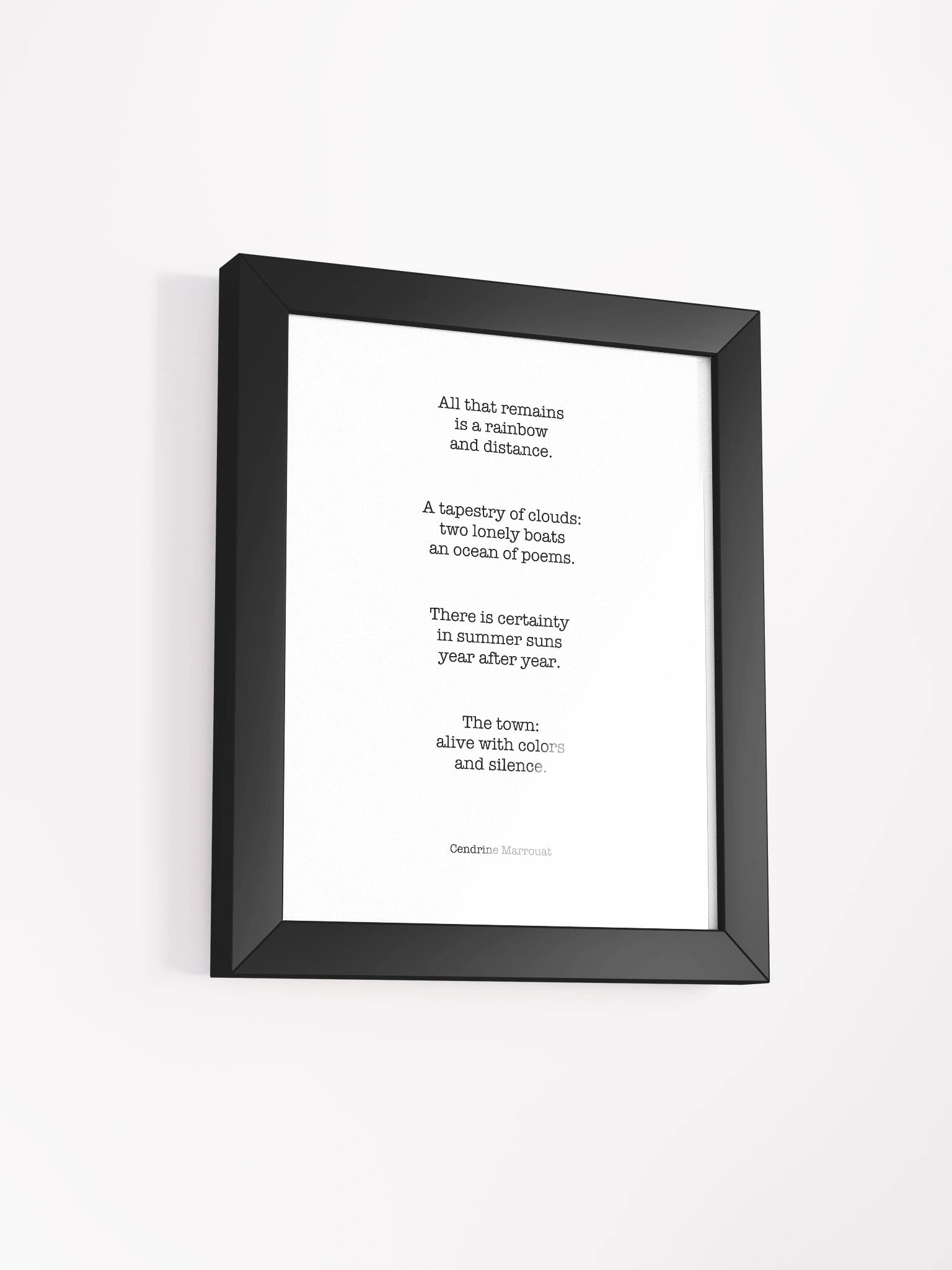 Four Haiku (Framed Poster) product image (10)