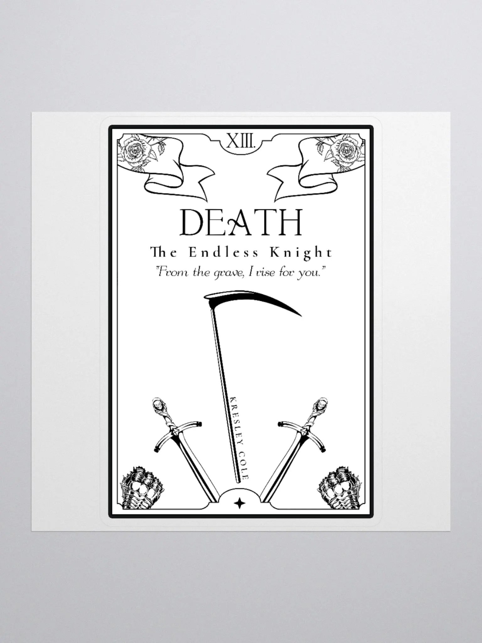 Death Card Sticker product image (1)