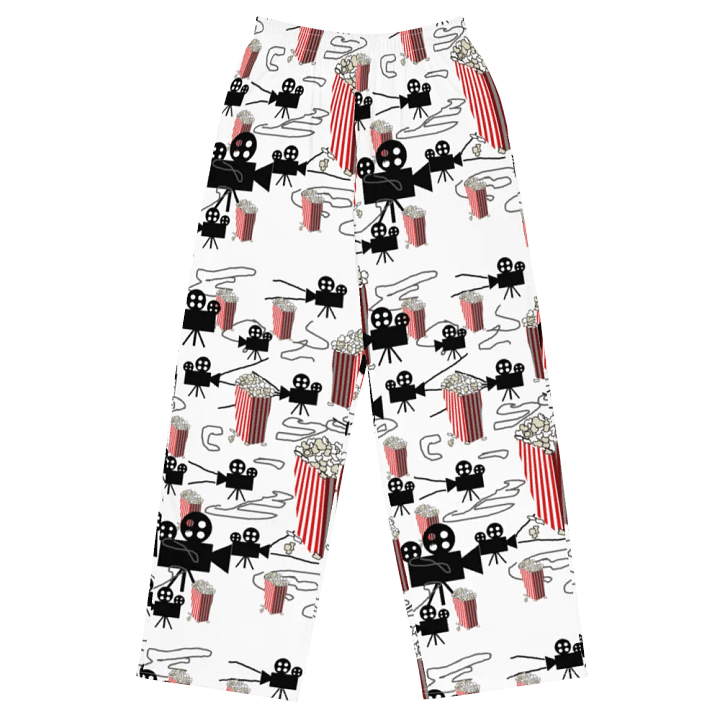 Movie Reels and Popcorn Wideleg Pants product image (1)