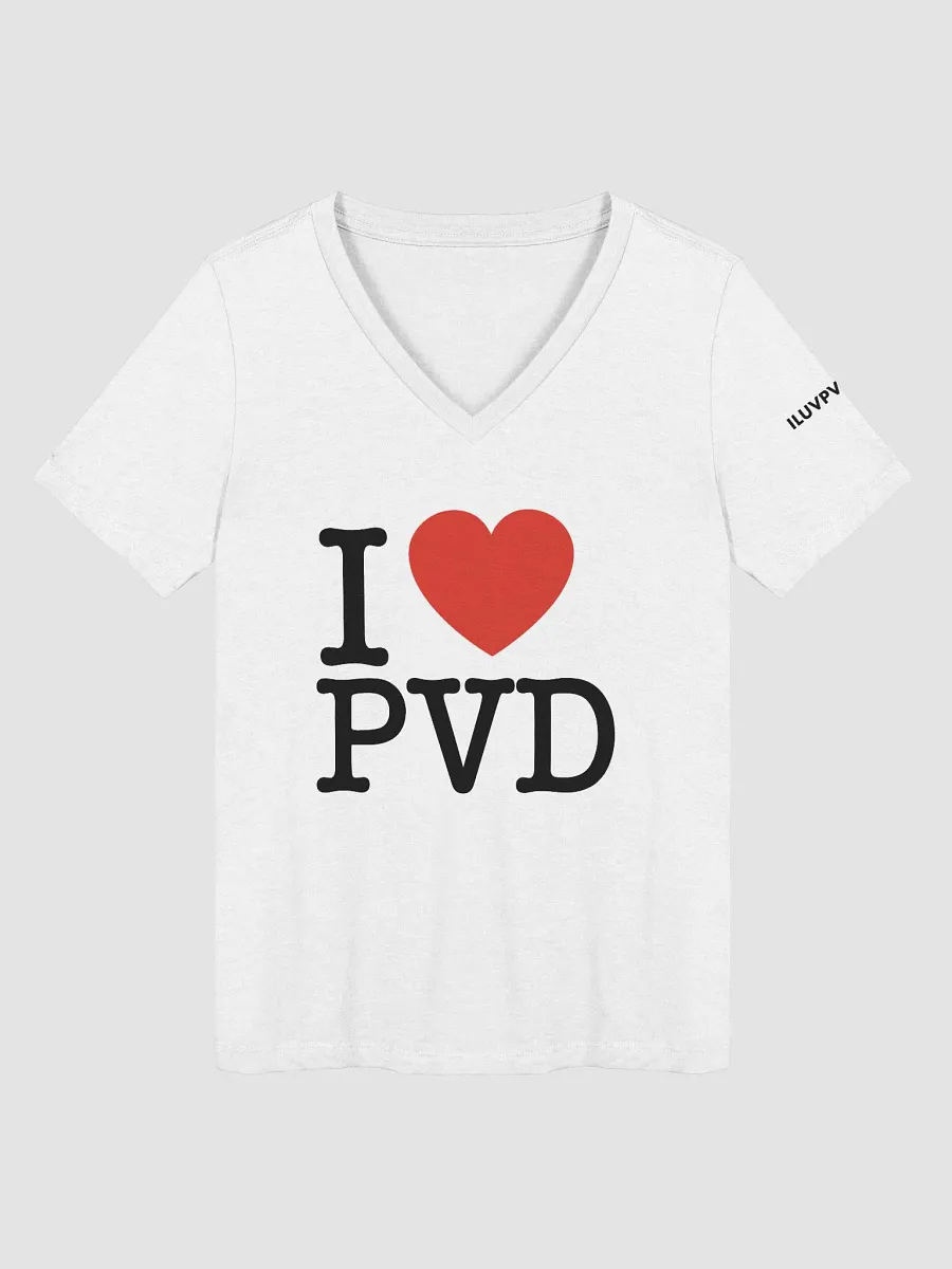 I LUV PVD V-Neck Tee 2 (White) product image (1)