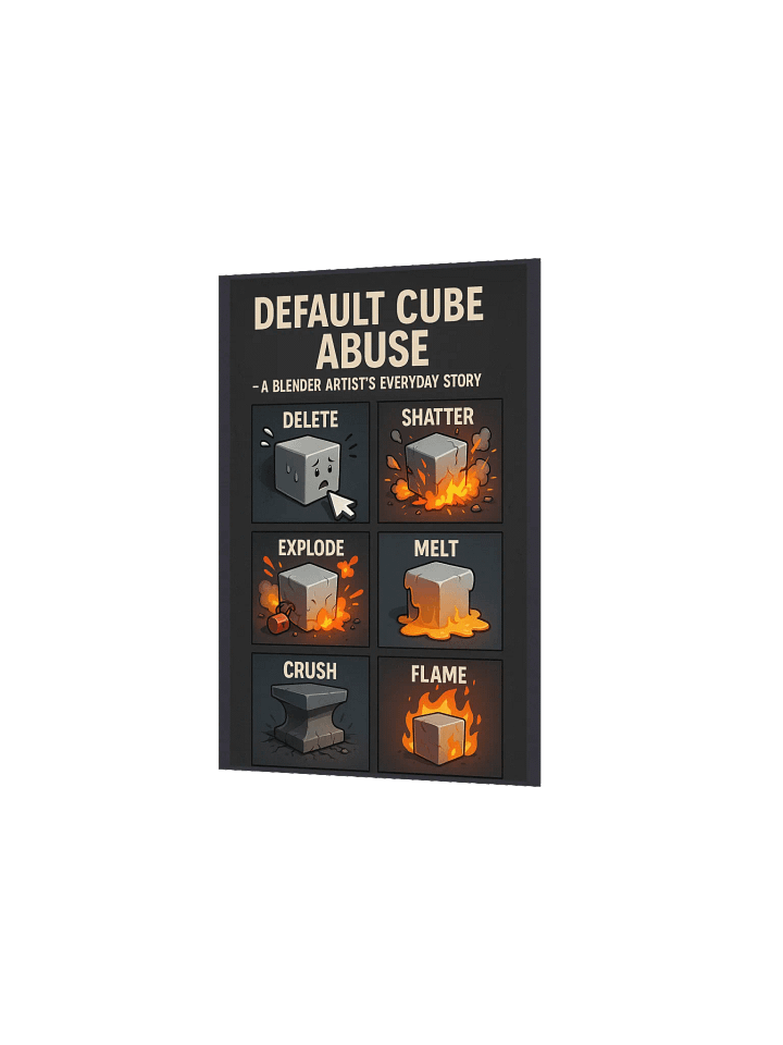Blender Artist's Default Cube Poster product image (1)
