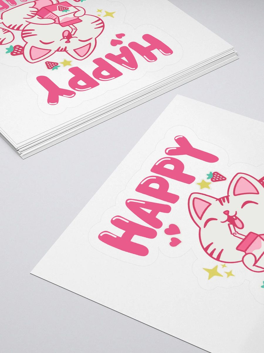 Happy Birthday (Cat Strawberry) Sticker product image (4)