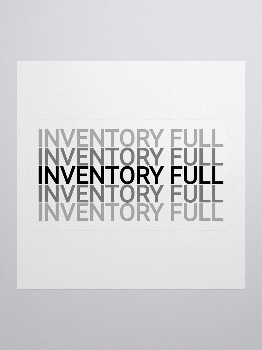 Inventory Full Vinyl Kiss Cut Sticker product image (3)