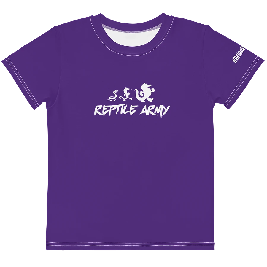 #BRIANSTRONG EDITION - PURPLE FOR PANCREATIC CANCER - REPTILE ARMY YOUTH TEE product image (1)