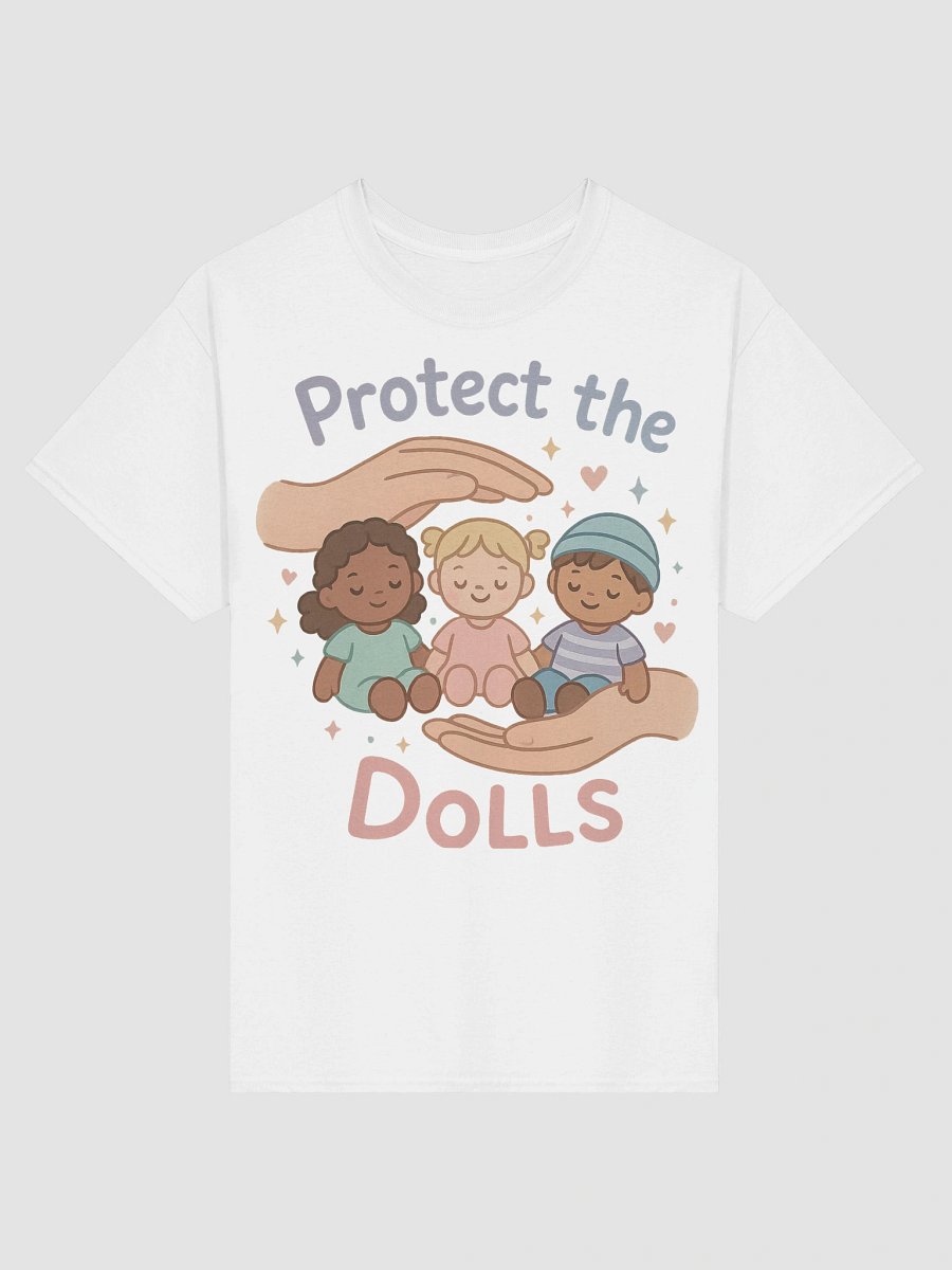 Protect the Dolls T-Shirt – Soft Hand-Drawn Design for Peaceful Living product image (3)