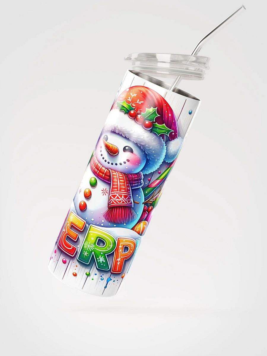 Cheerful Holiday Snowman Stainless Steel Tumbler product image (5)