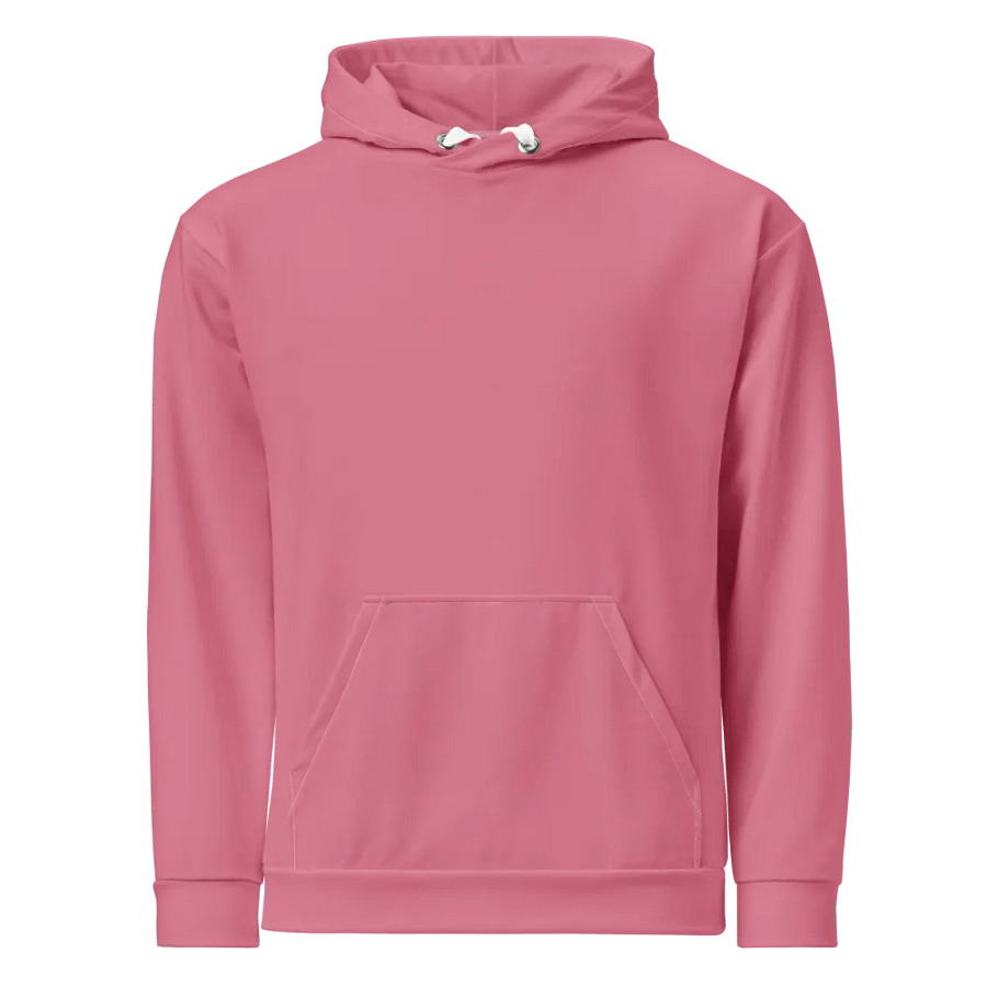 Plain Dusty Pink Light Summer Unisex Recycled Polyester Heavyweight Premium Hoodie by Treasure Pie product image (1)