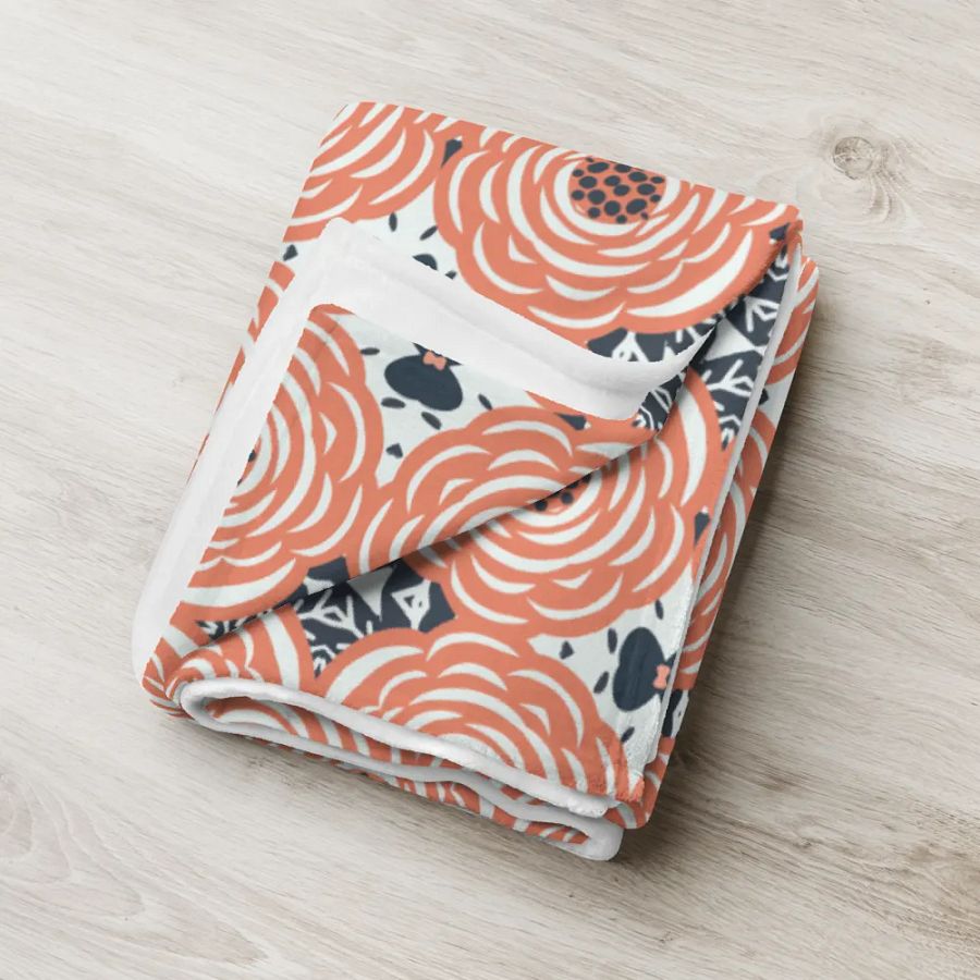 Delicate Rose Abstract Blanket product image (2)