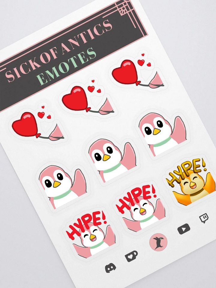 sic- Emote Sticker Set 1 (v1) product image (1)