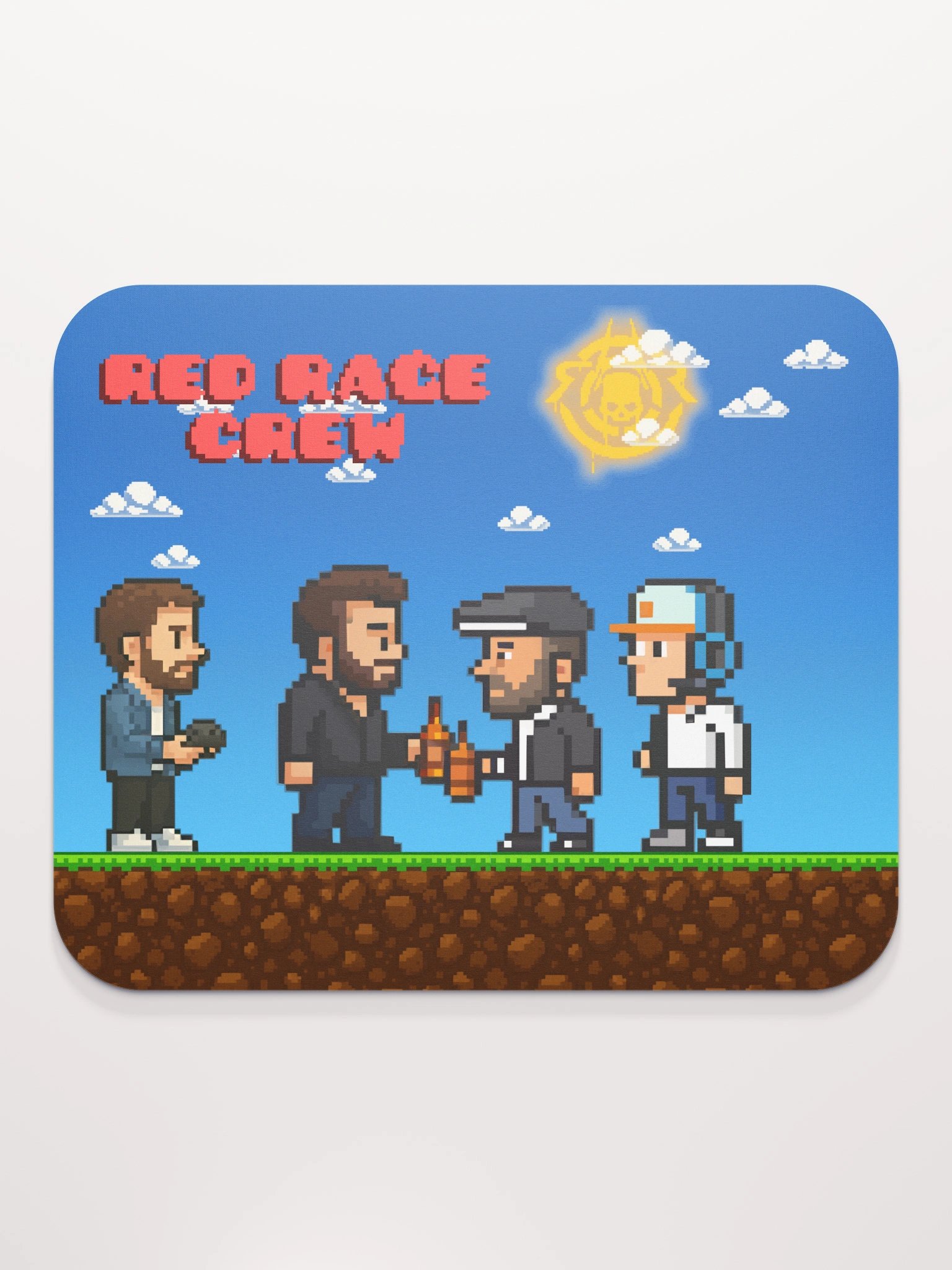 Red Rage Crew – Pixel Mauspad (Level 1) product image (2)