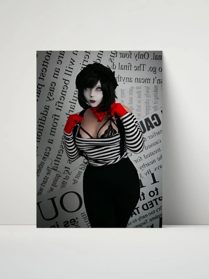 Mime Metal Print - Cosplayer: JuicyJinxs product image (1)