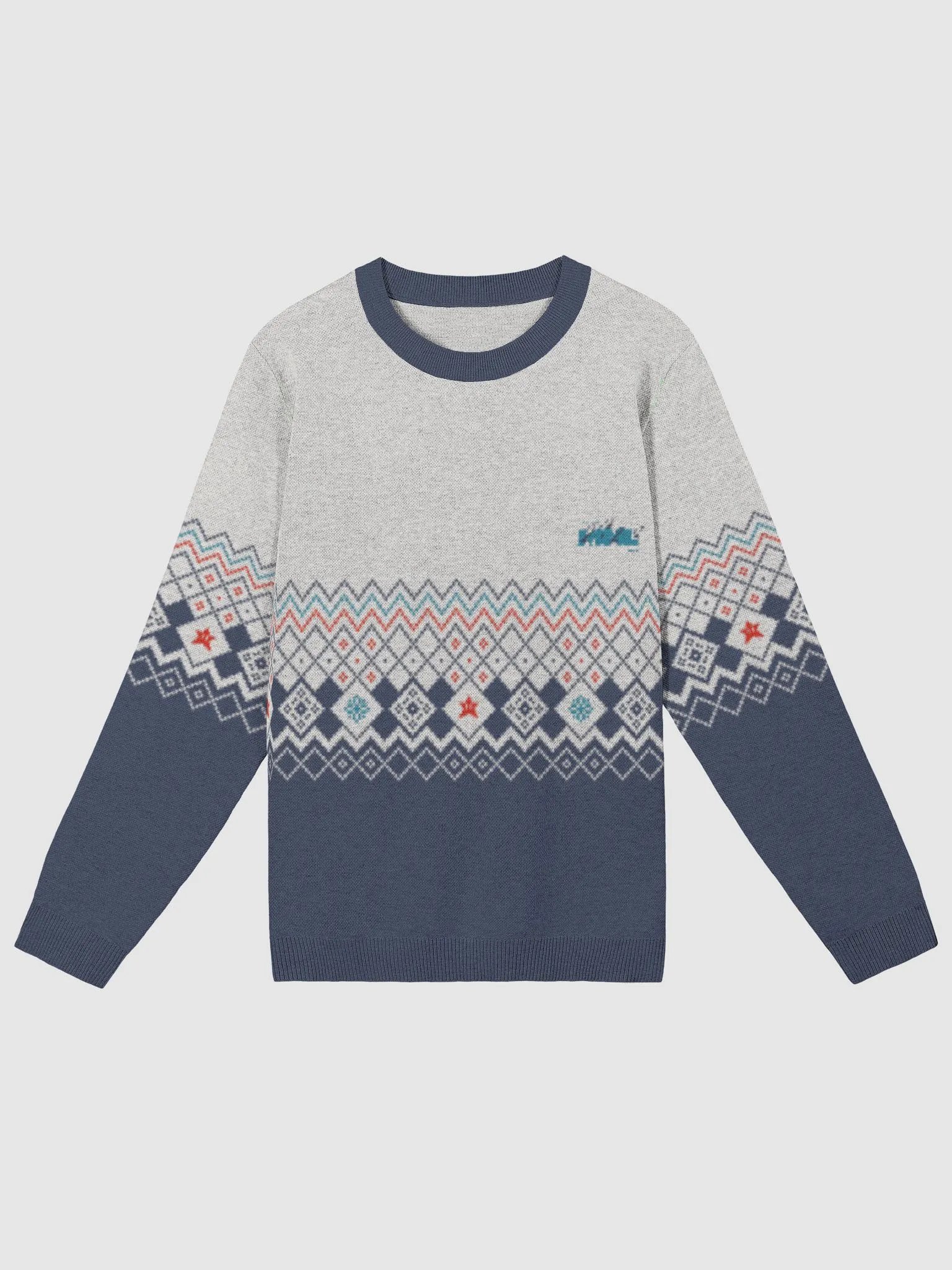 Customizable Jacquard Knit Crewneck Sweater product image (1)