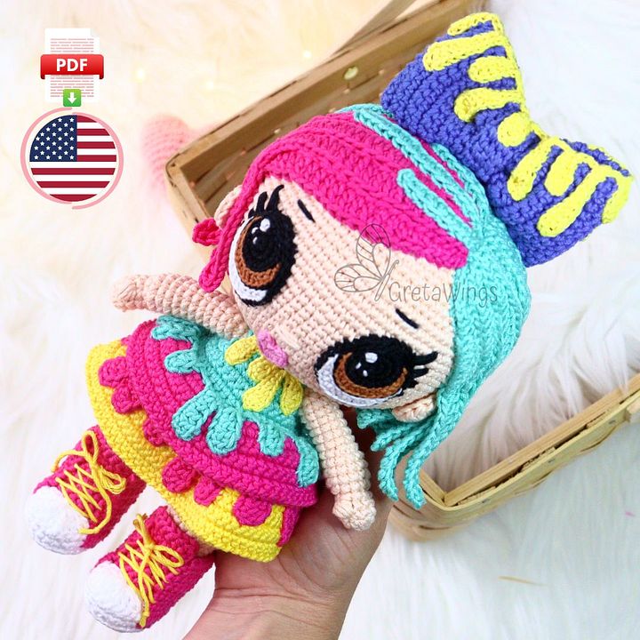 Amigurumi LoL Dolls Splashes Pattern (Digital Download) product image (1)