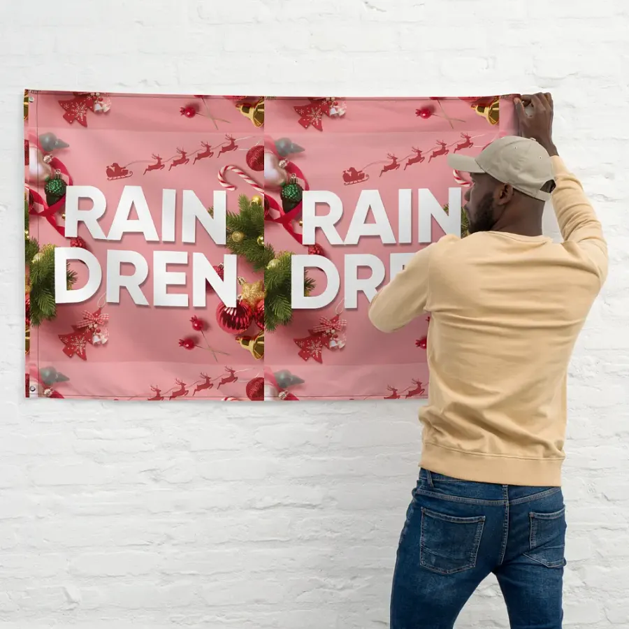 Raindren All-Over Print Flag product image (11)