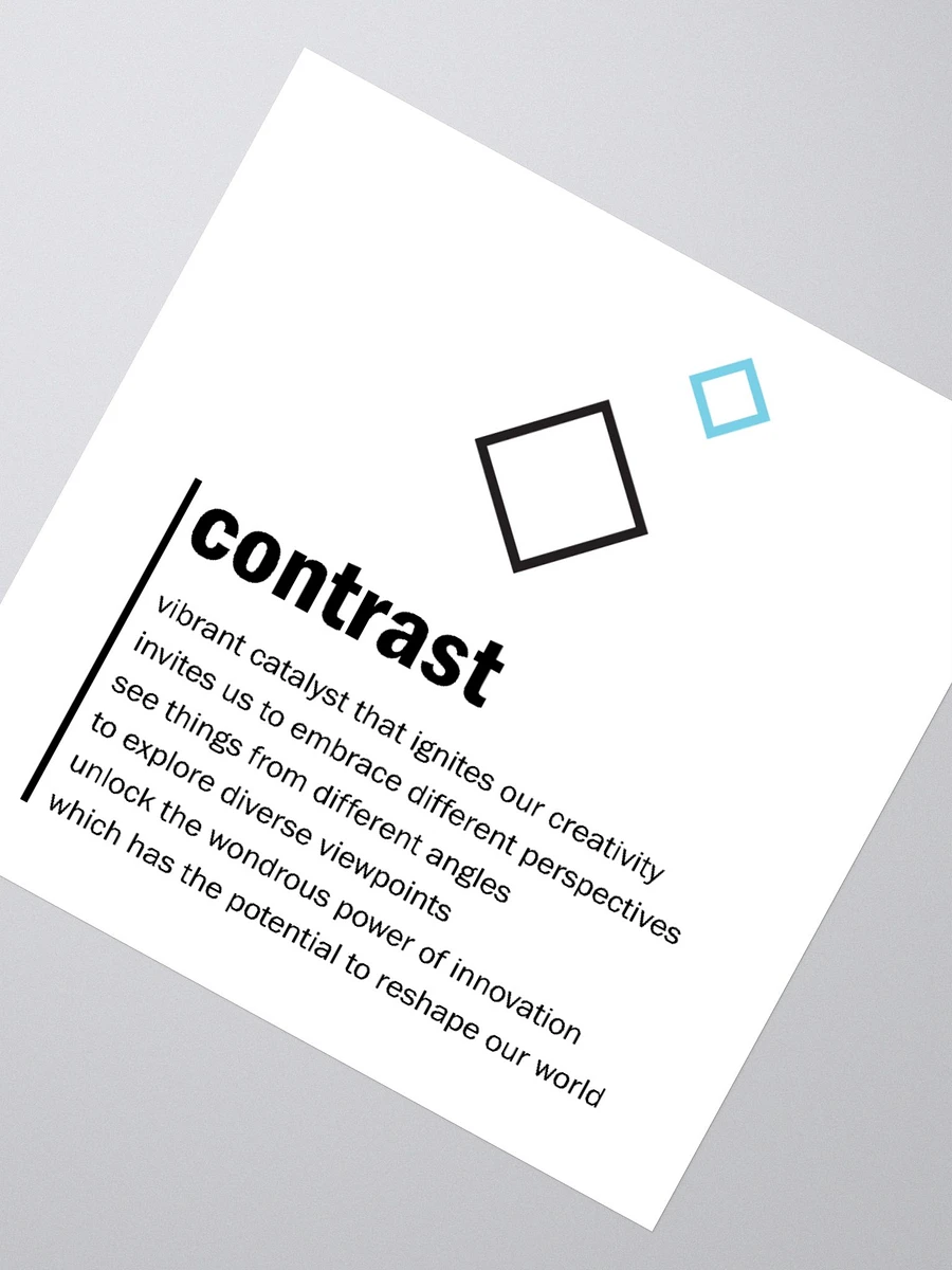 contrast Sticker - light blue line product image (2)