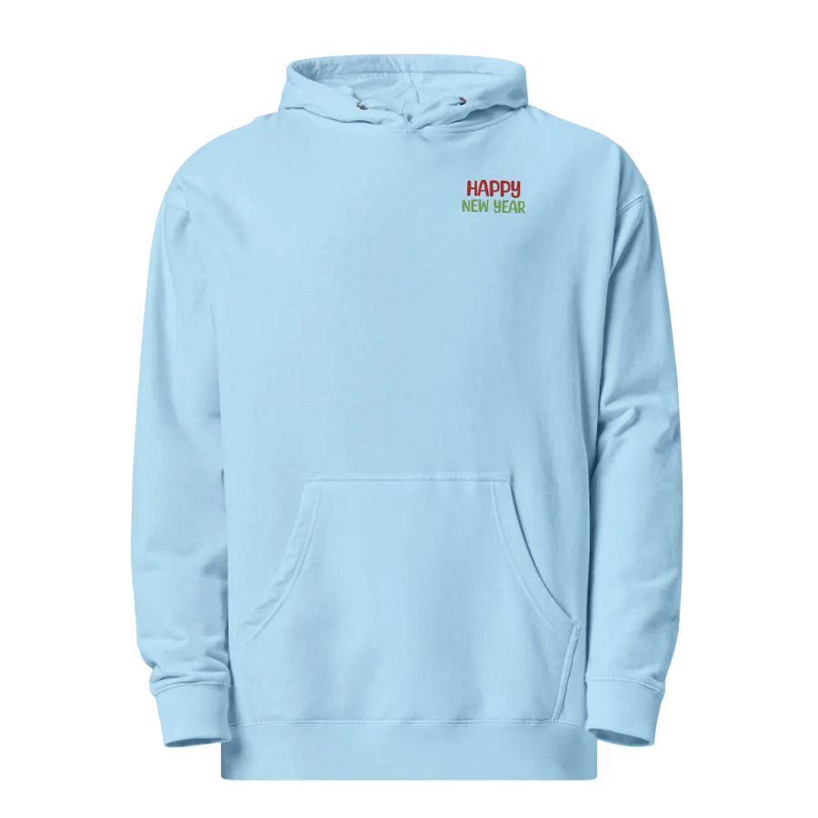 Embroidery Happy New Year Hoodie product image (37)