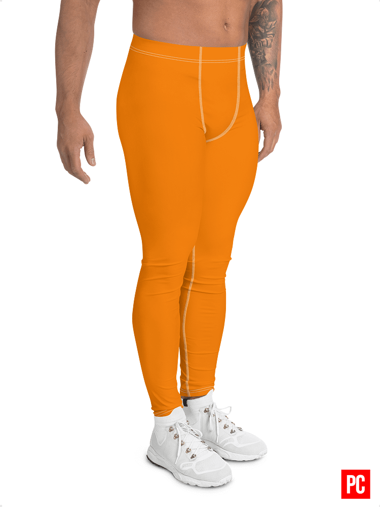 Plain Color Orange Leggings product image (3)