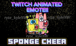 Twitch Animated Emote SPONGE CHEER product image (2)