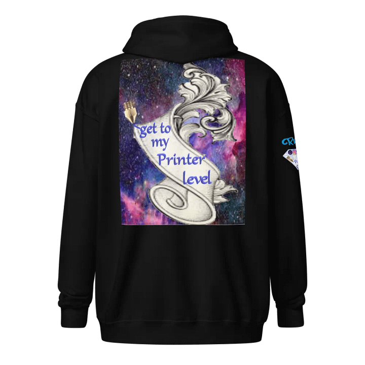 get to my Printer level , Dame Kapuzenpullover mit Reißverschluss product image (1)