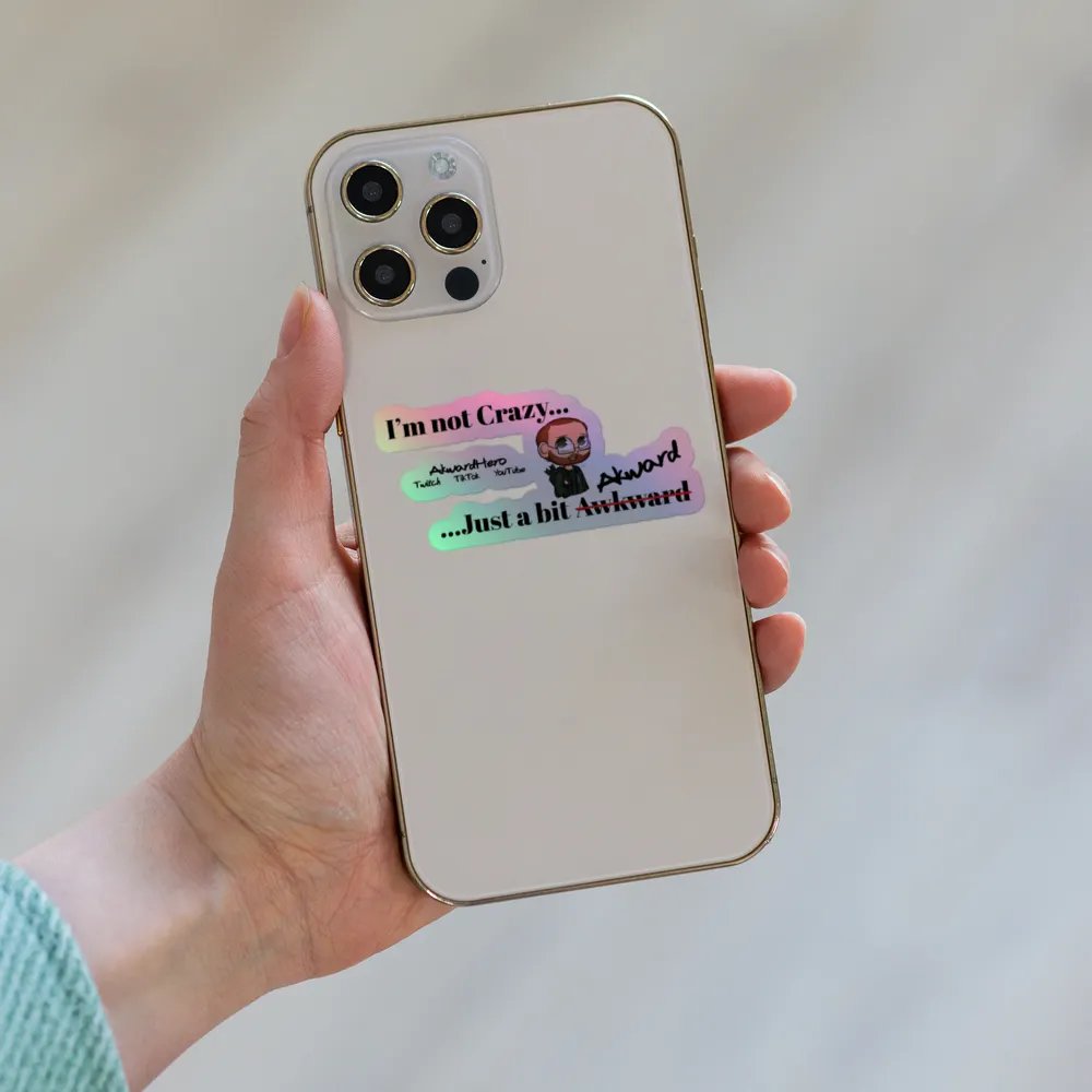 Not Crazy Holographic Sticker product image (6)