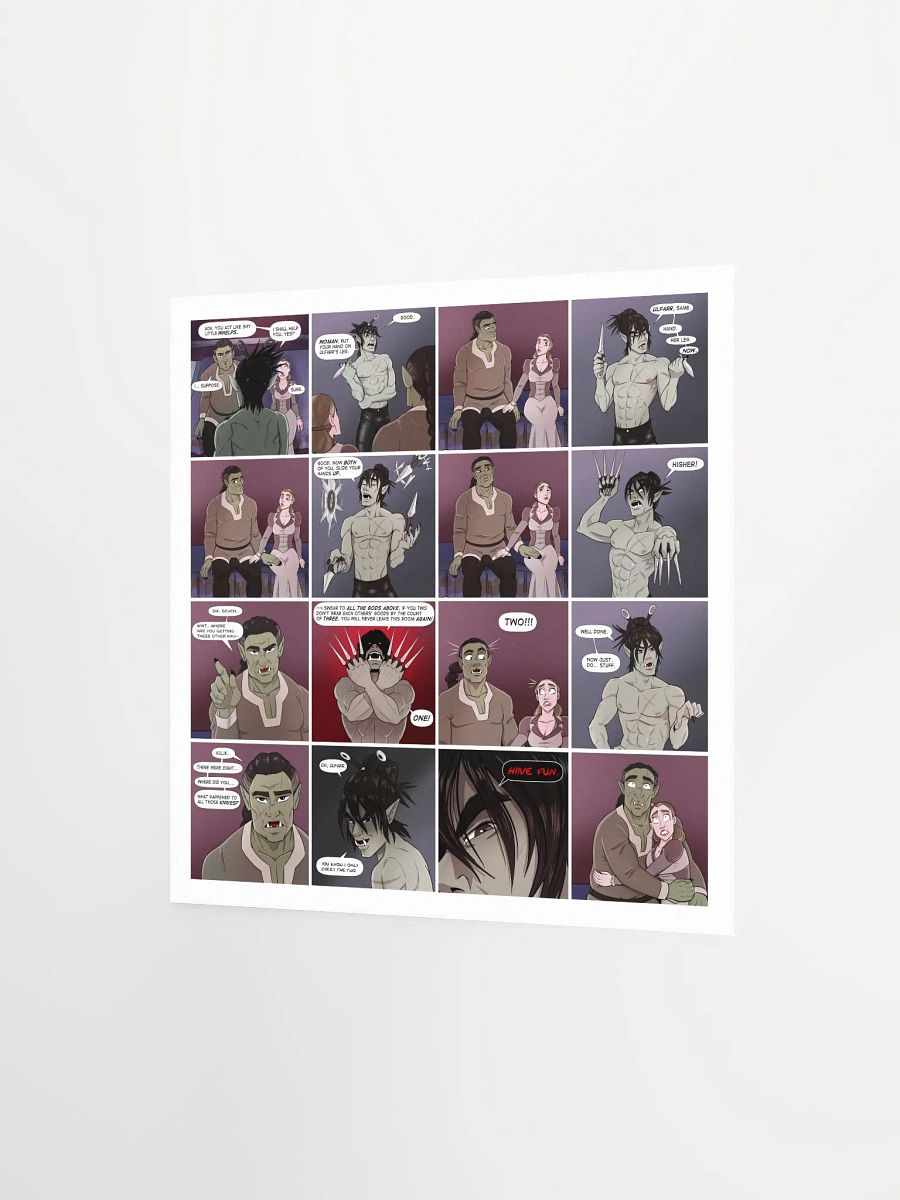 The Widow and the Orcs Comic Art Print, by Mr. Fenn product image (6)