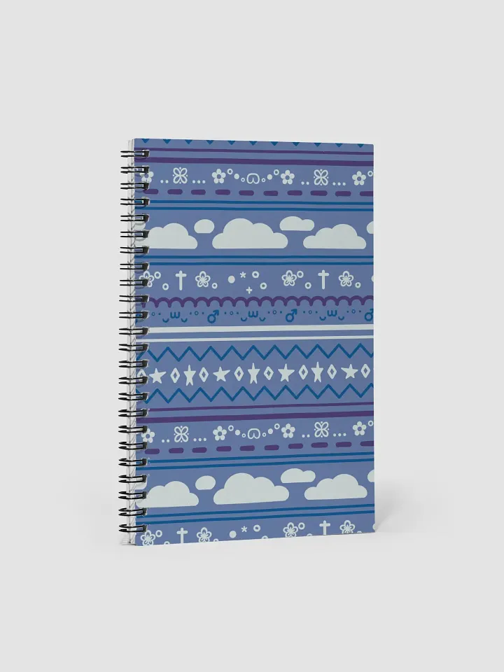 Cloudy Christmas Notebook - Blue product image (1)