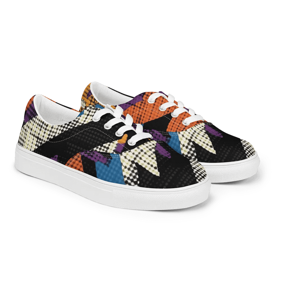 Geometric Pop Art | Men's Lace-Up Canvas Shoes product image (6)